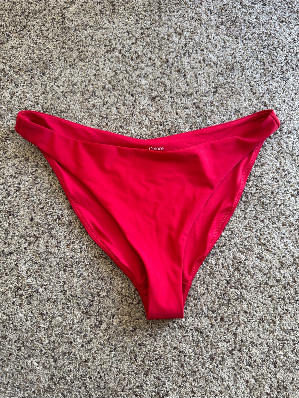 Quince Women's Bright Red Bikini Bottom - Classic Cut